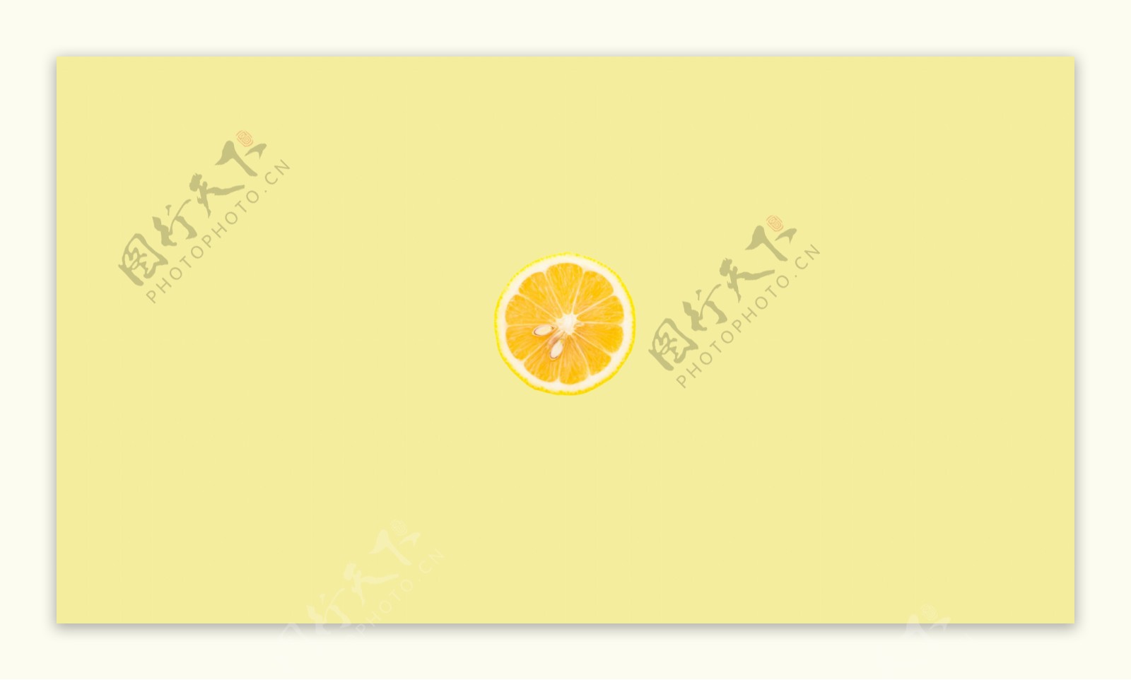 简约黄柠檬电脑壁纸