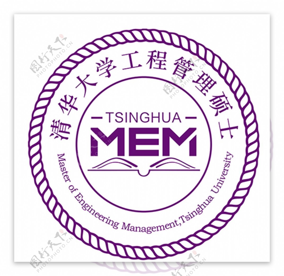 清华大学MEM工程管理矢量标识