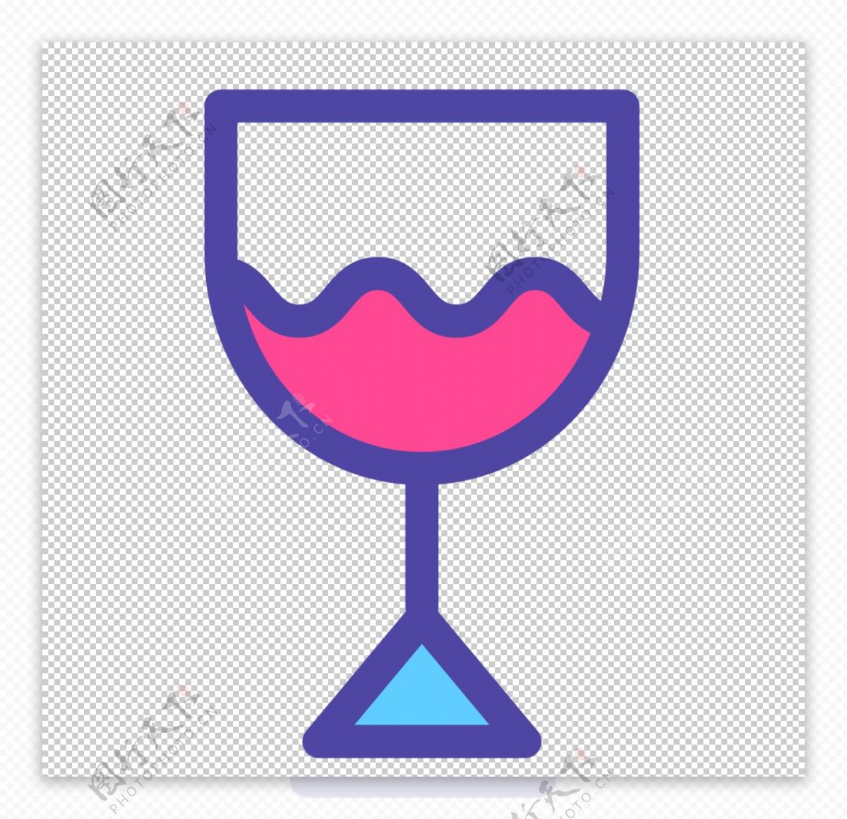 红酒餐饮标志图形图标装饰素材