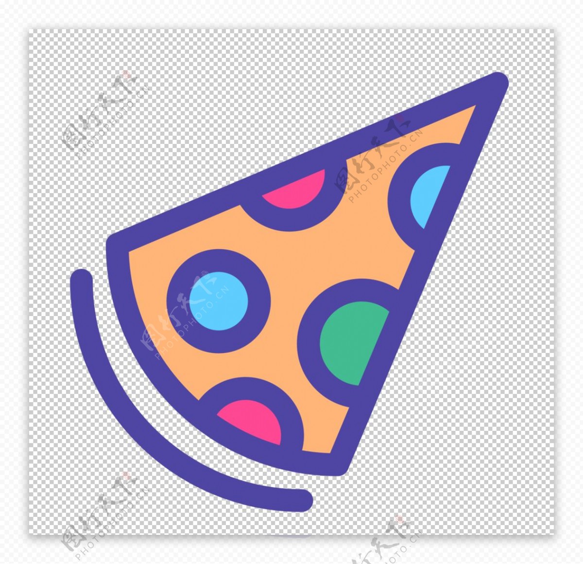 披萨餐饮标志图形图标装饰素材