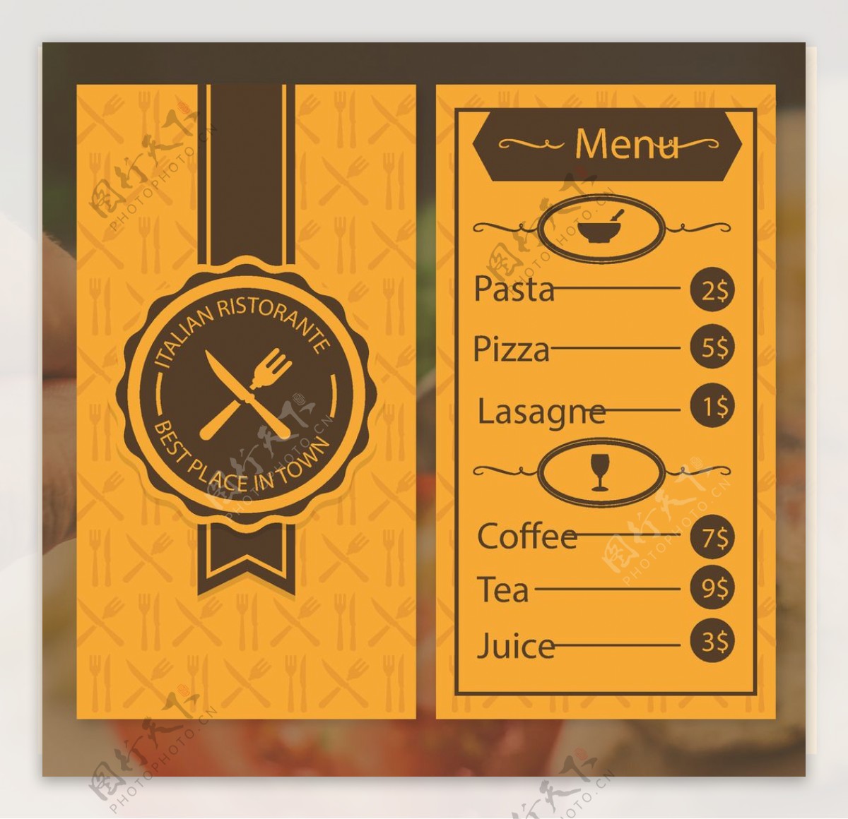 创意菜单模板