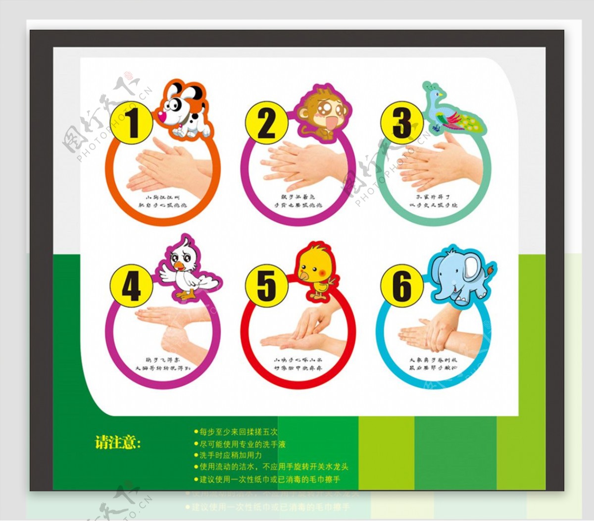 幼儿园洗手法洗手步骤