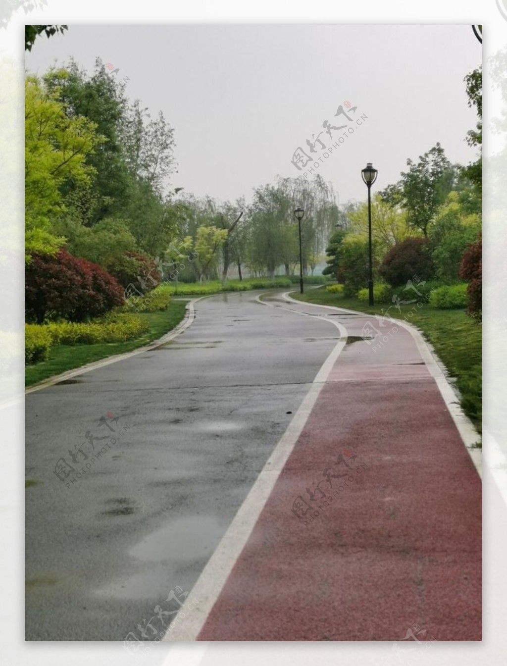 雨后公园小路