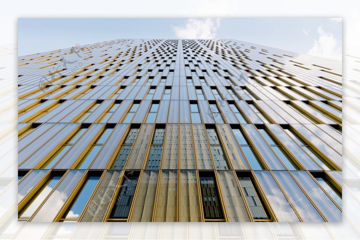 现代建筑科幻建筑玻璃幕墙