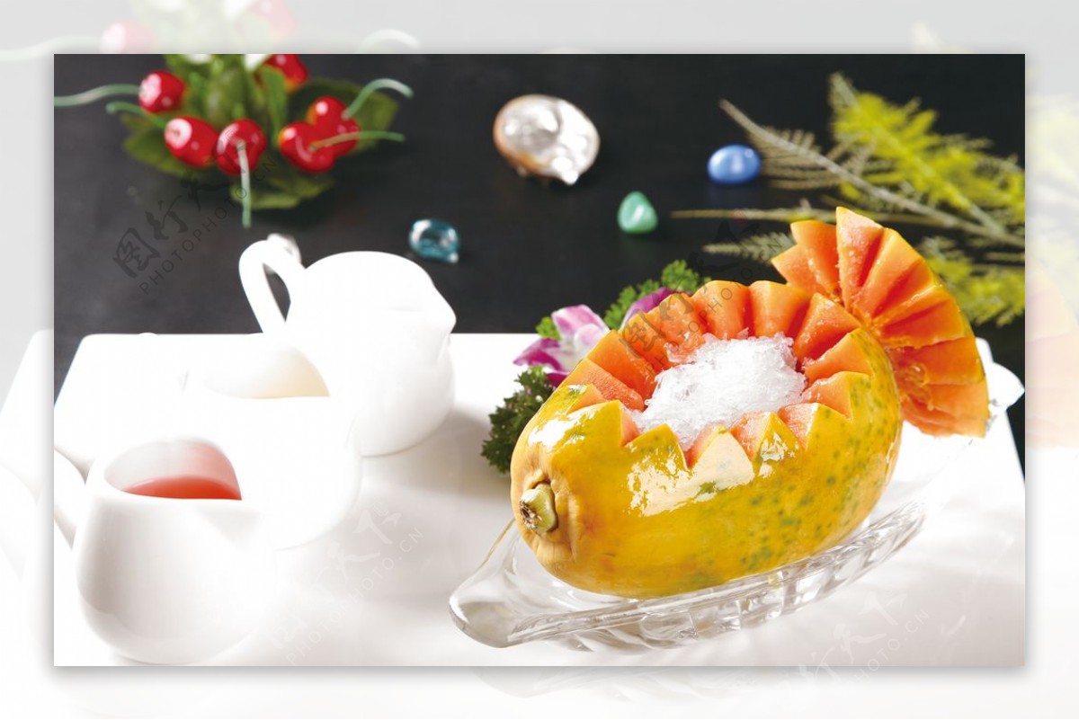 木瓜炖雪蛤图片素材-编号14413892-图行天下
