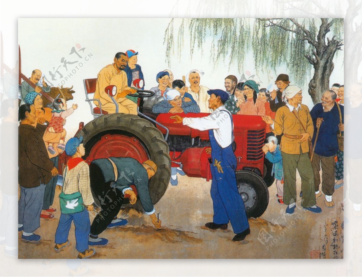 农民和拖拉机图