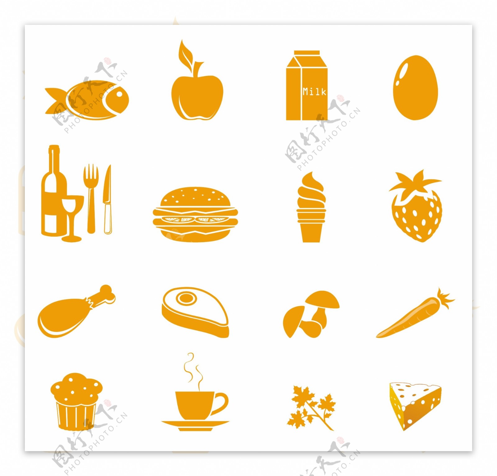 餐饮食品图标