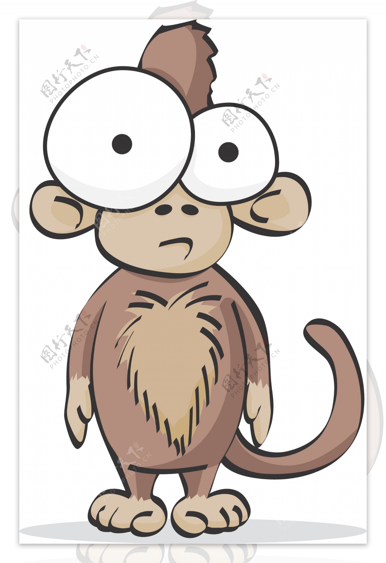 猴子搞笑搞怪动物卡通大眼睛