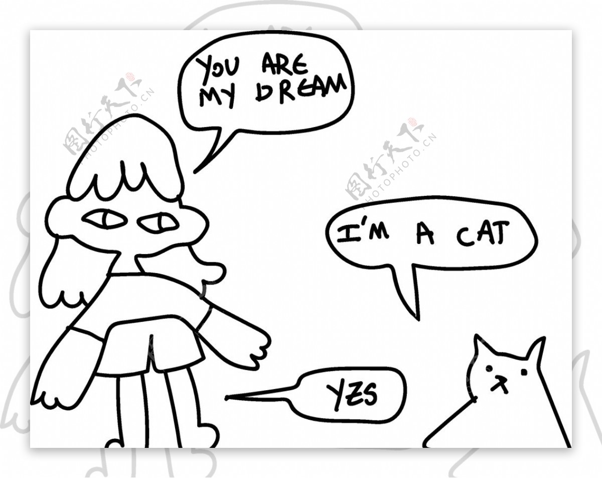 卡通猫咪图片