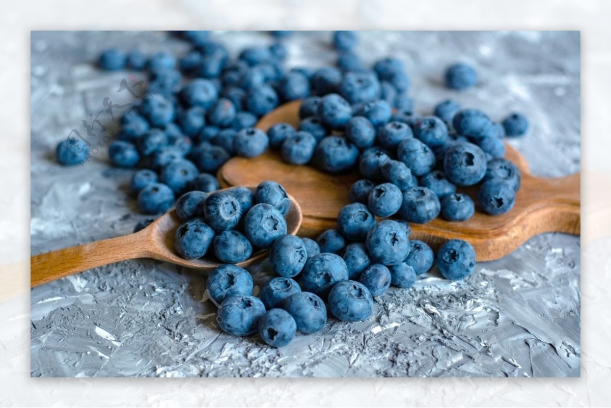蓝莓水果食物美食背景图片