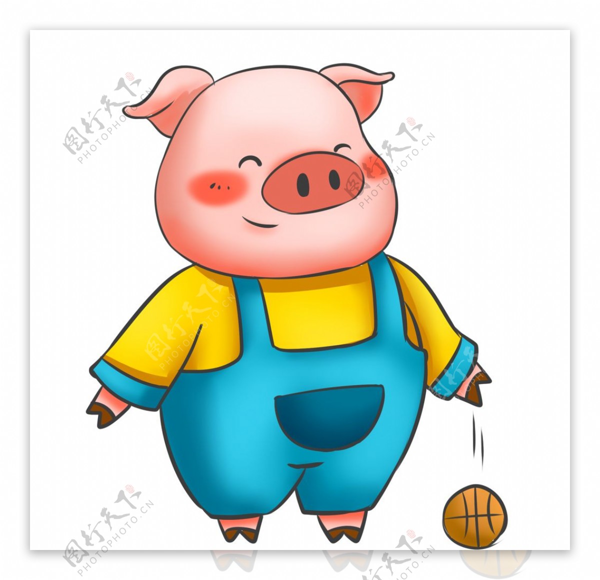 卡通猪手绘猪图片素材-编号38955033-图行天下