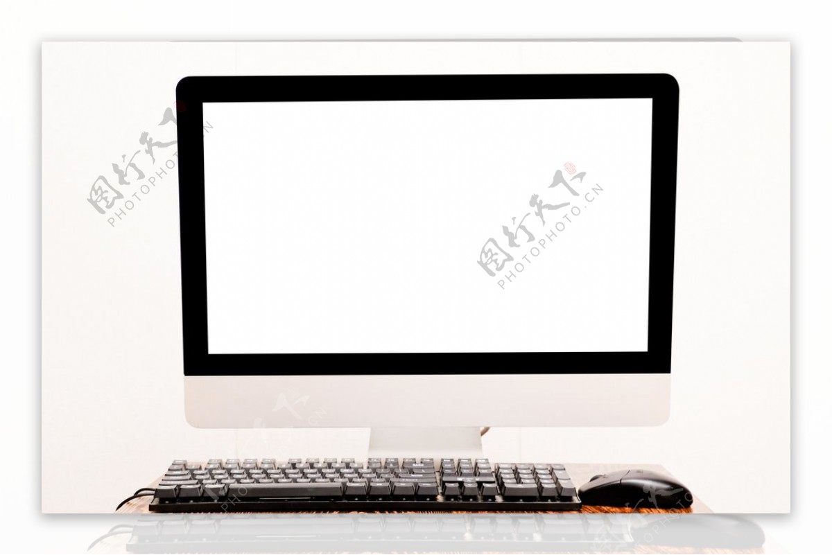 电脑显示器和键盘图片