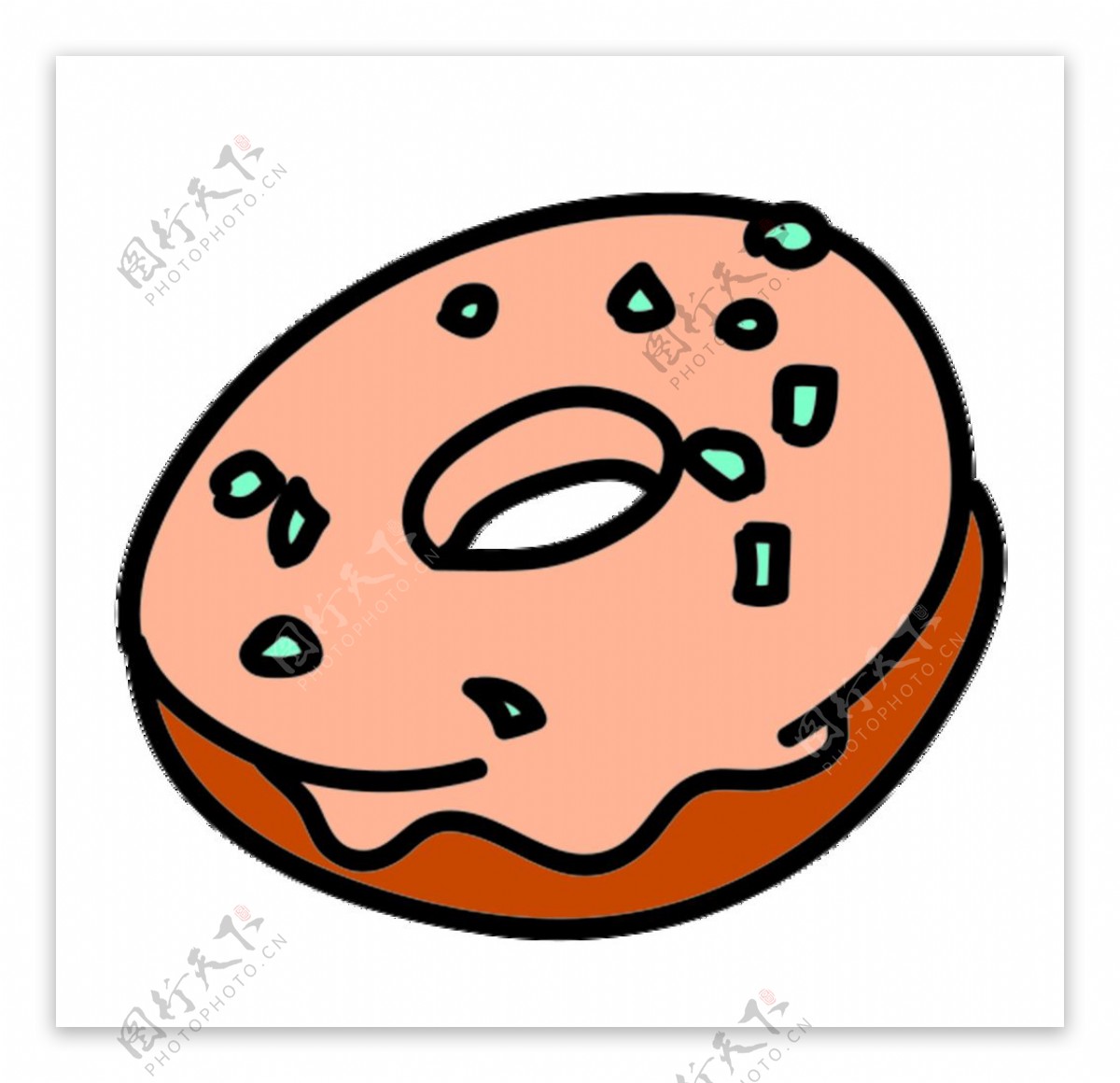 卡通甜甜圈图标图片
