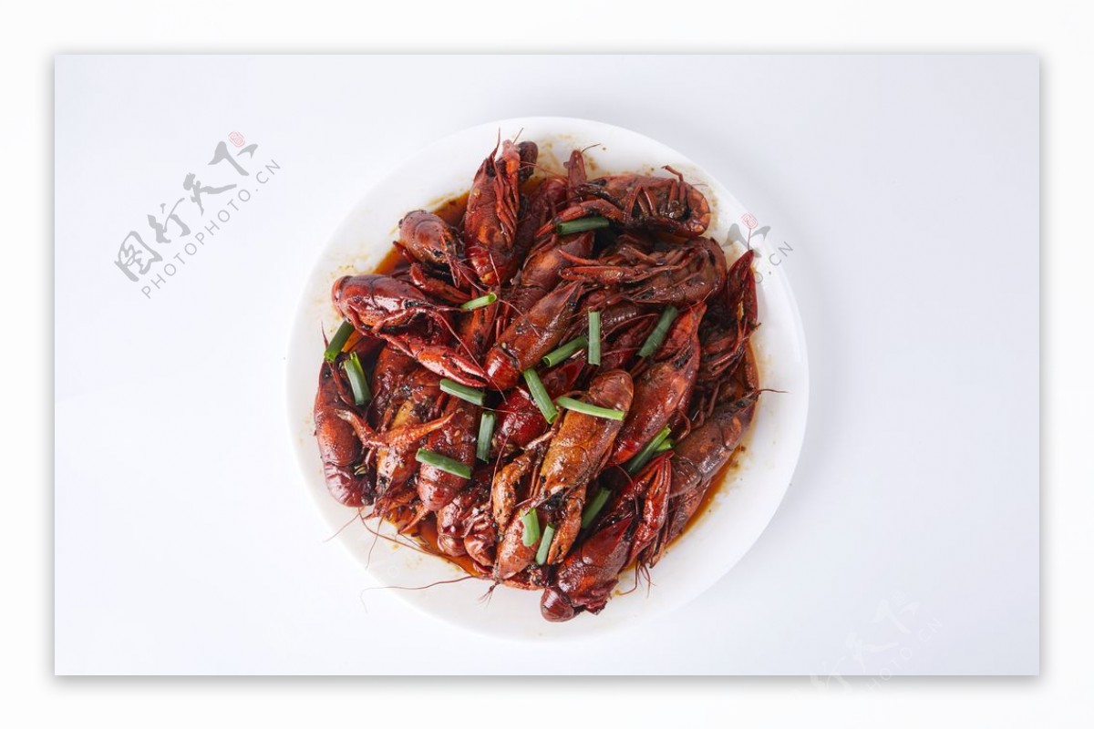 红烧龙虾美食食材背景海报素材图片