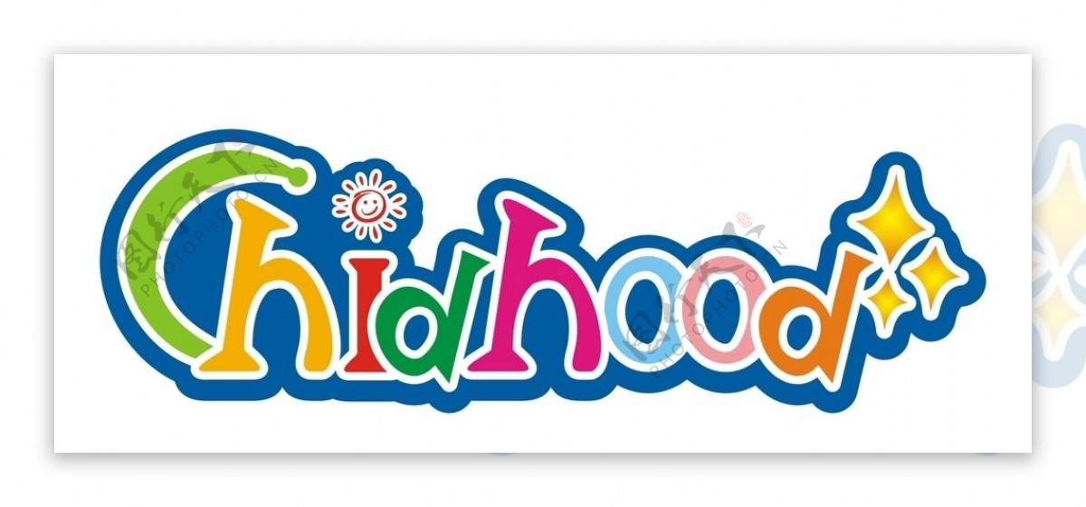 卡通儿童logo标志图片
