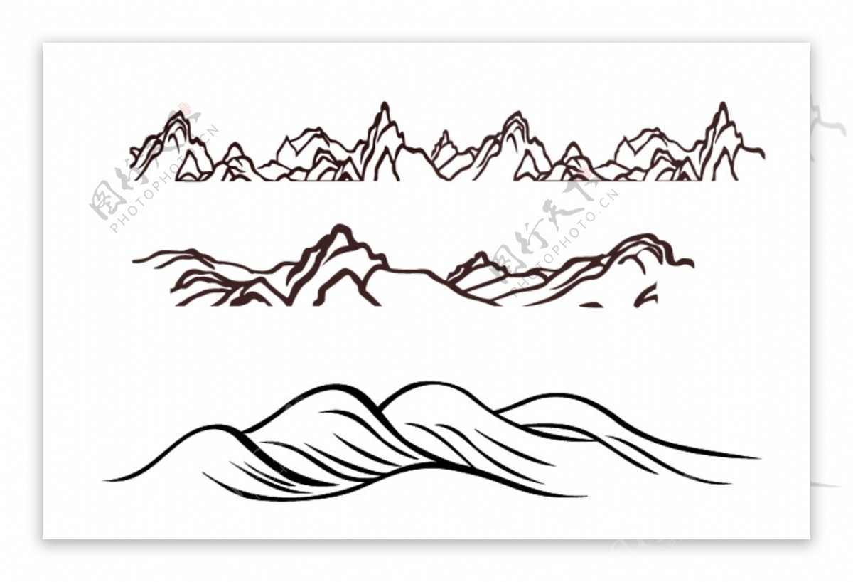 山水纹理图片