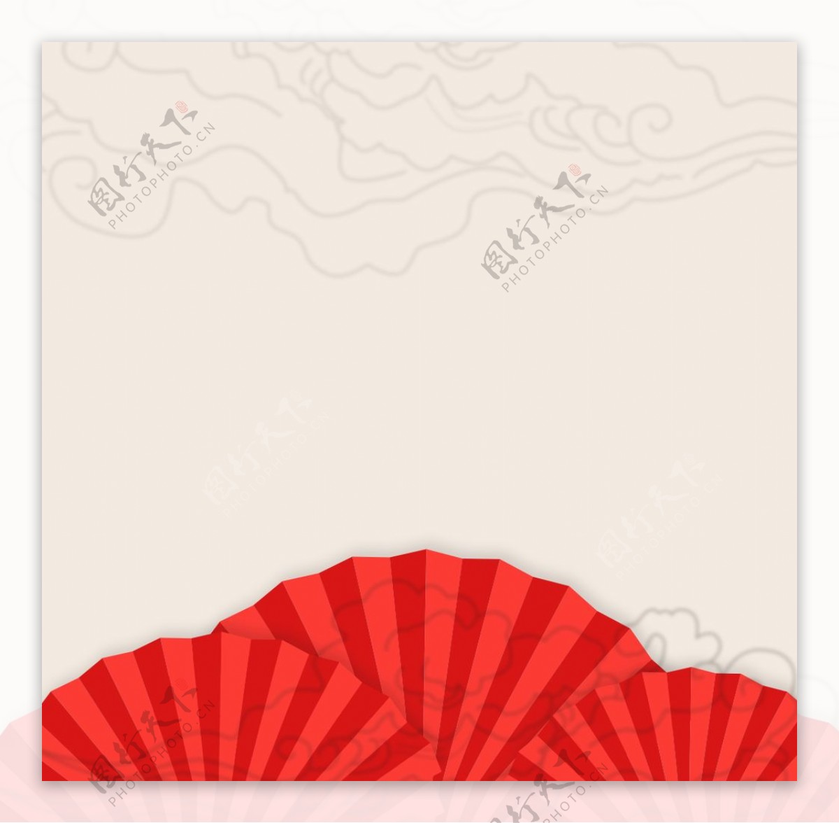 中国风扇子图片