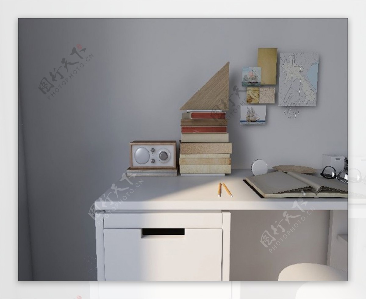 家用木桌办公桌图片