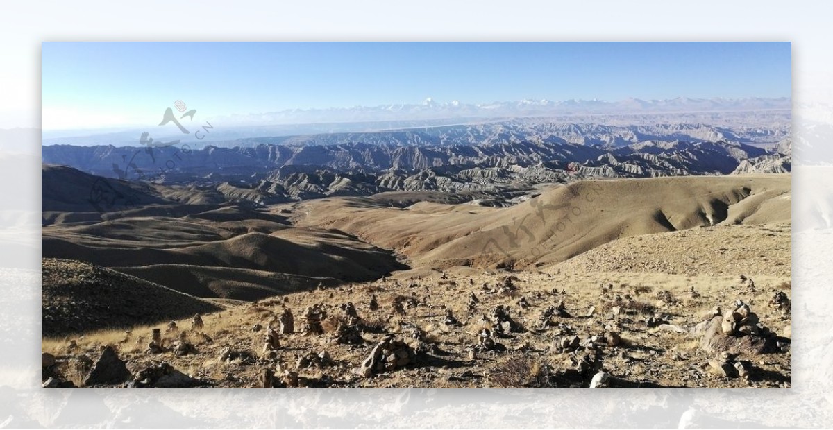 西藏阿里尼玛堆土林风光图片