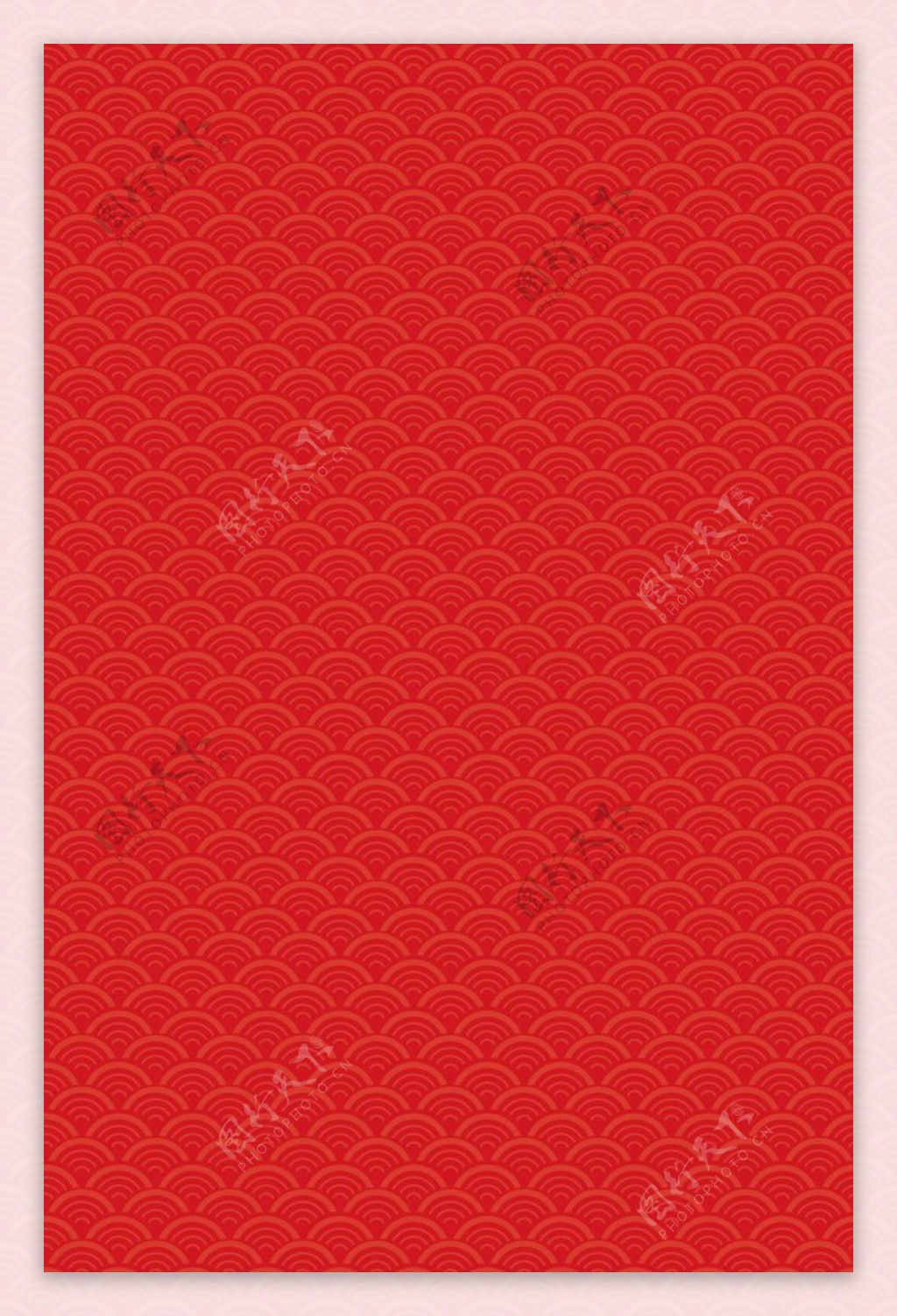 红色波纹复古传统背景海报素材图片