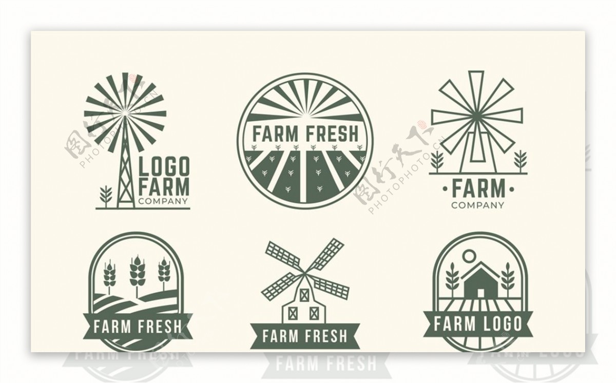 创意农产品标志图片
