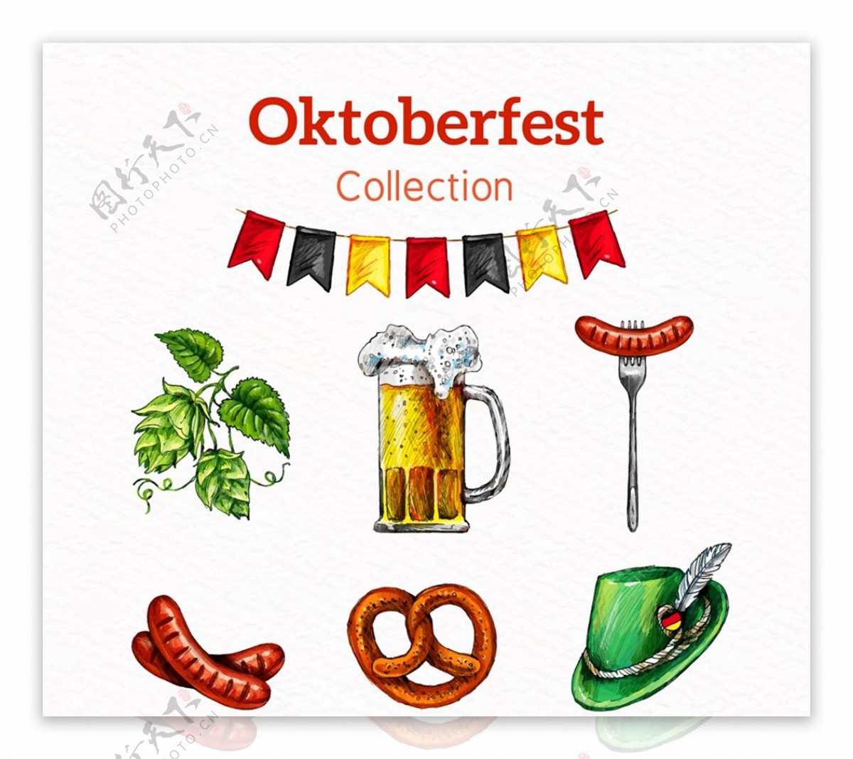 慕尼黑啤酒节图标图片
