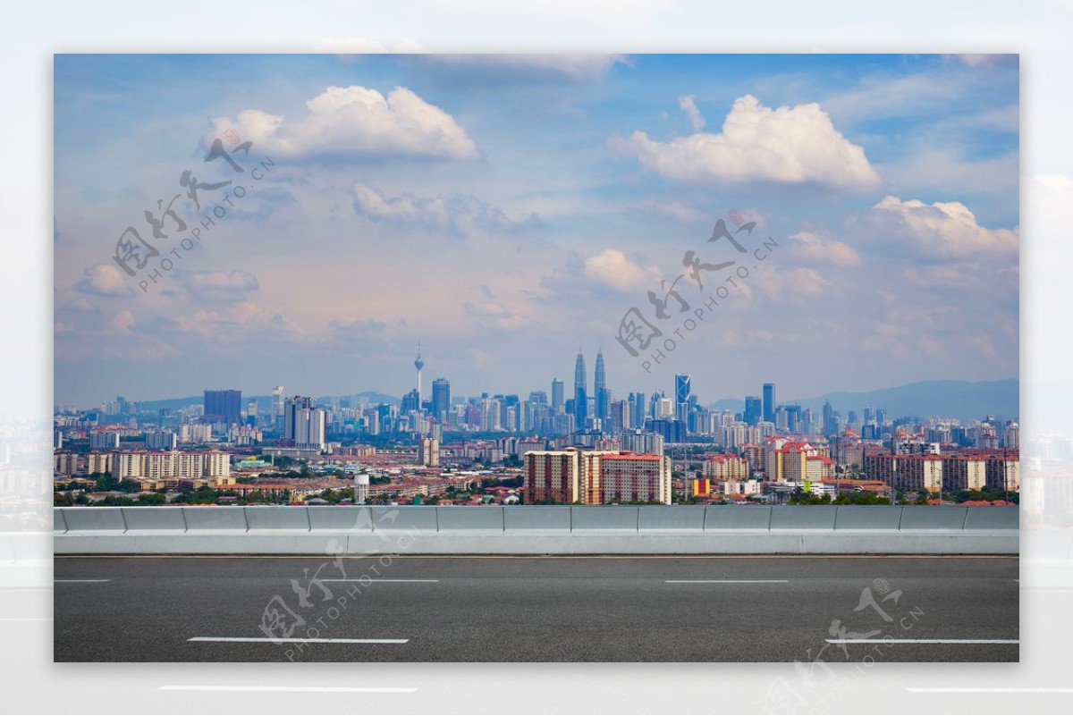 城市道路公路背景海报素材图片