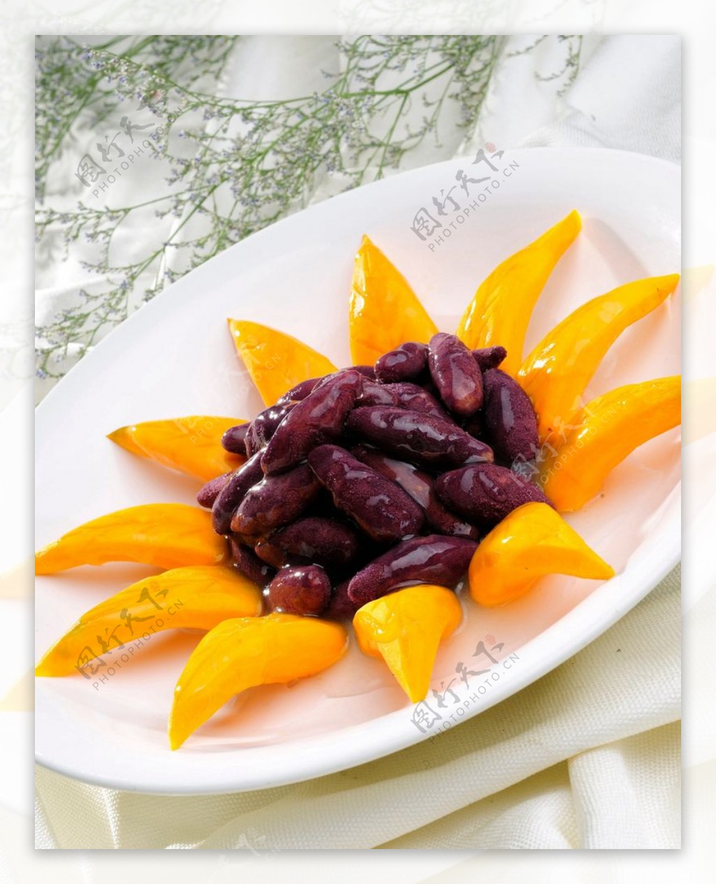金瓜紫薯图片