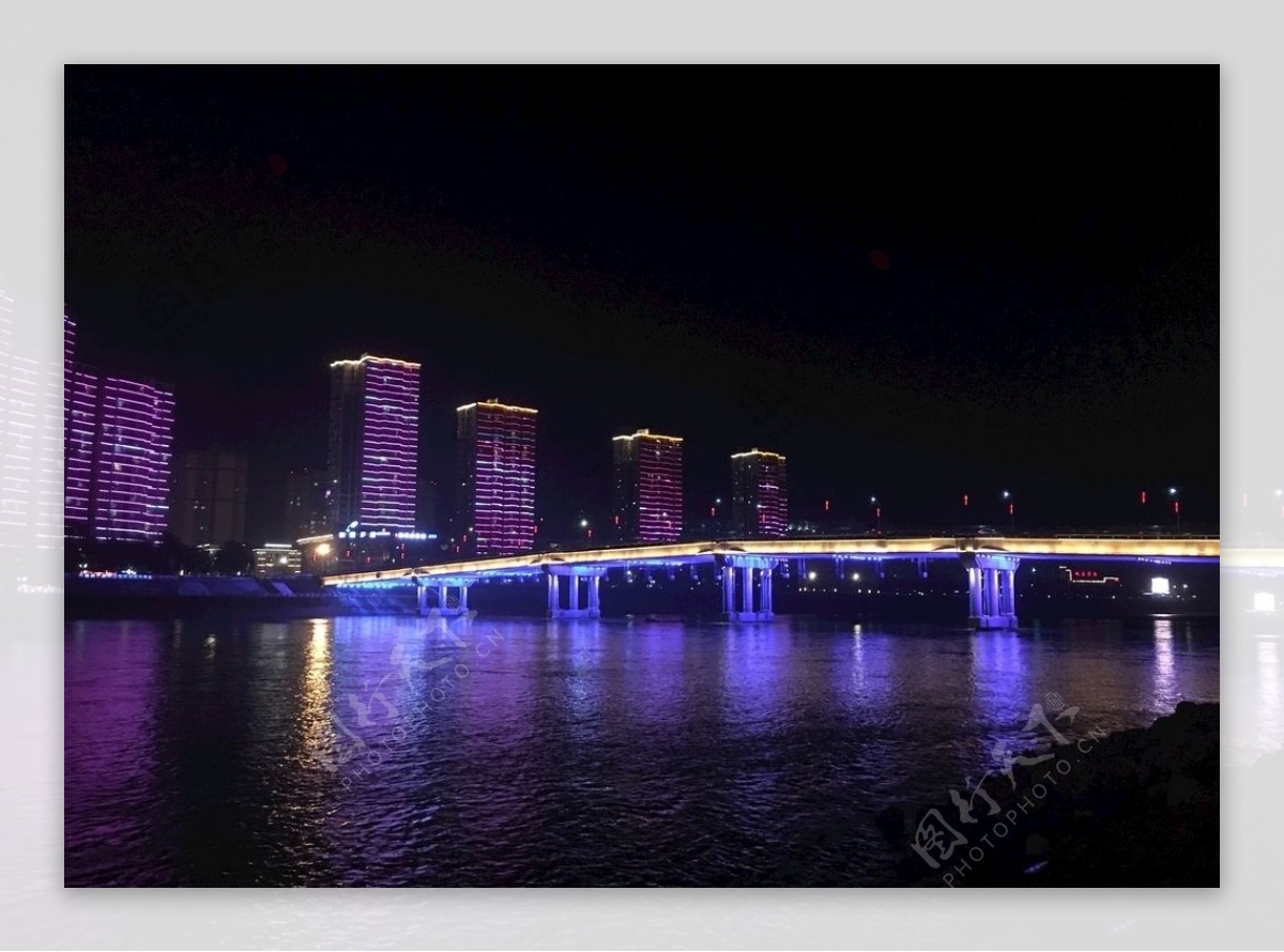 简阳沱江夜景图片