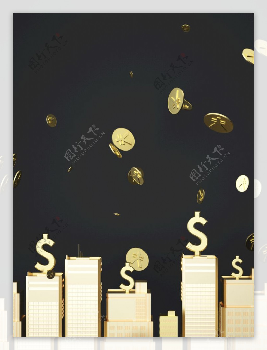 金色投资理财金融海报背景图片
