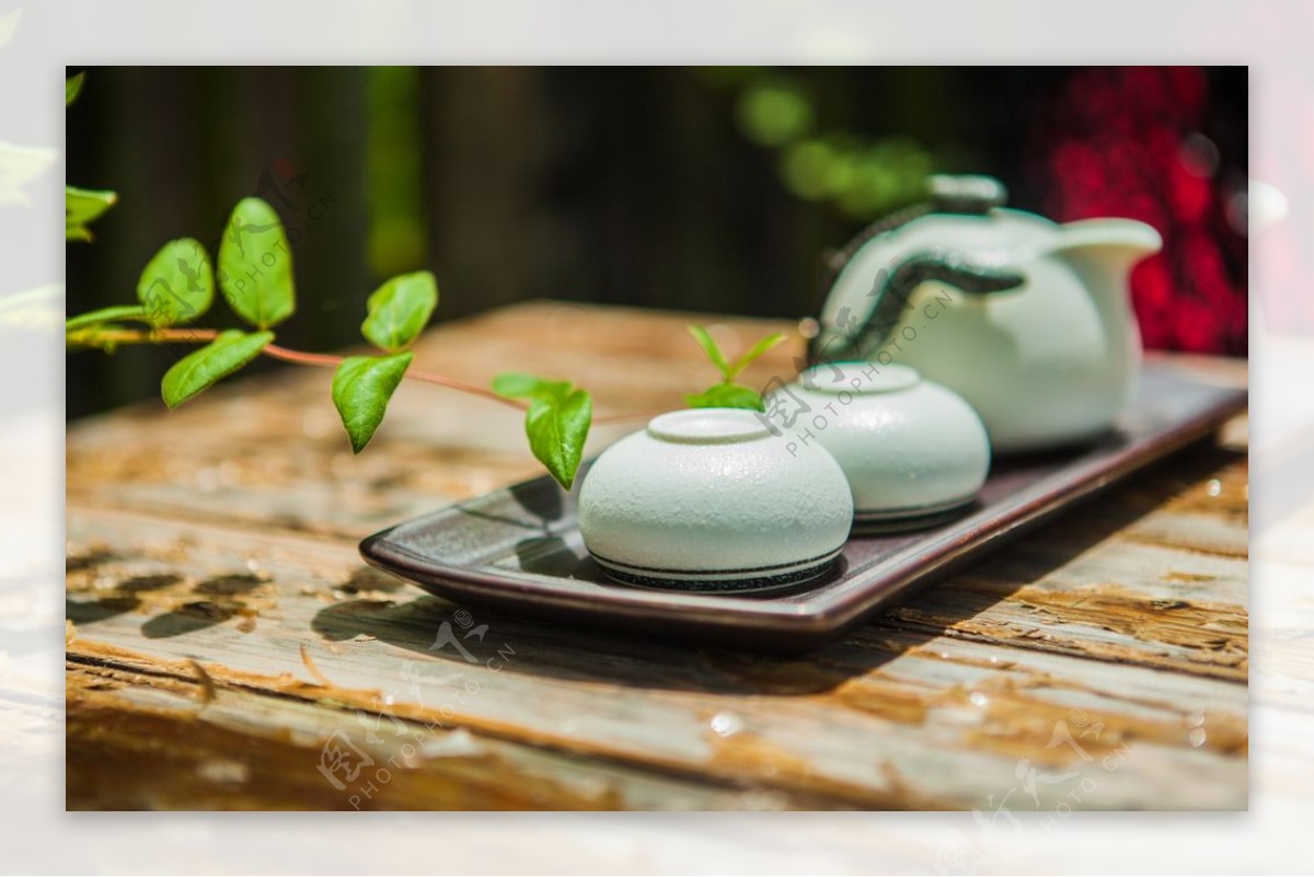 茶叶泡茶茶具背景海报素材图片
