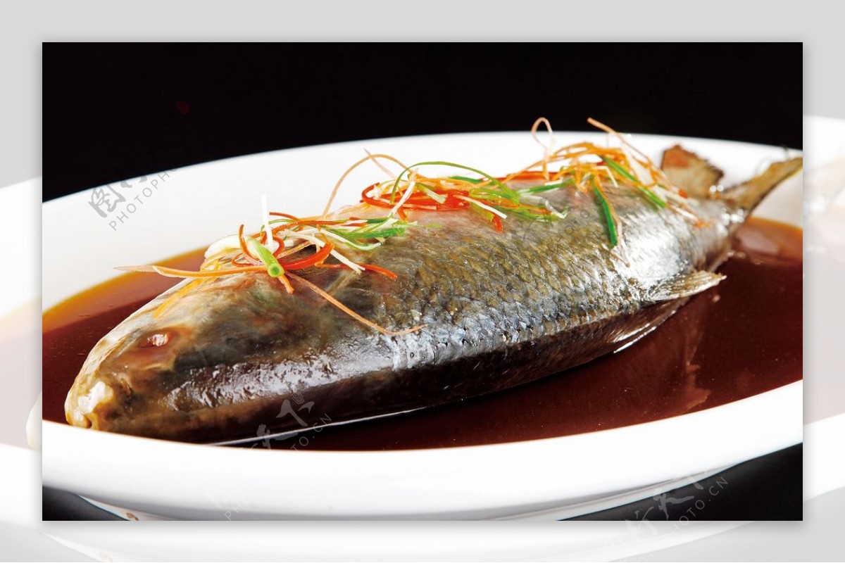 红蒸长江鲥鱼图片