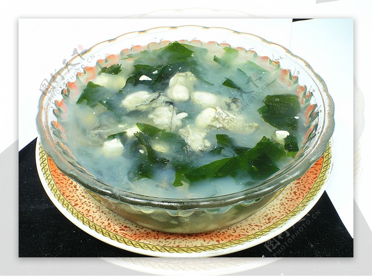 家常菜海蛎豆腐汤图片