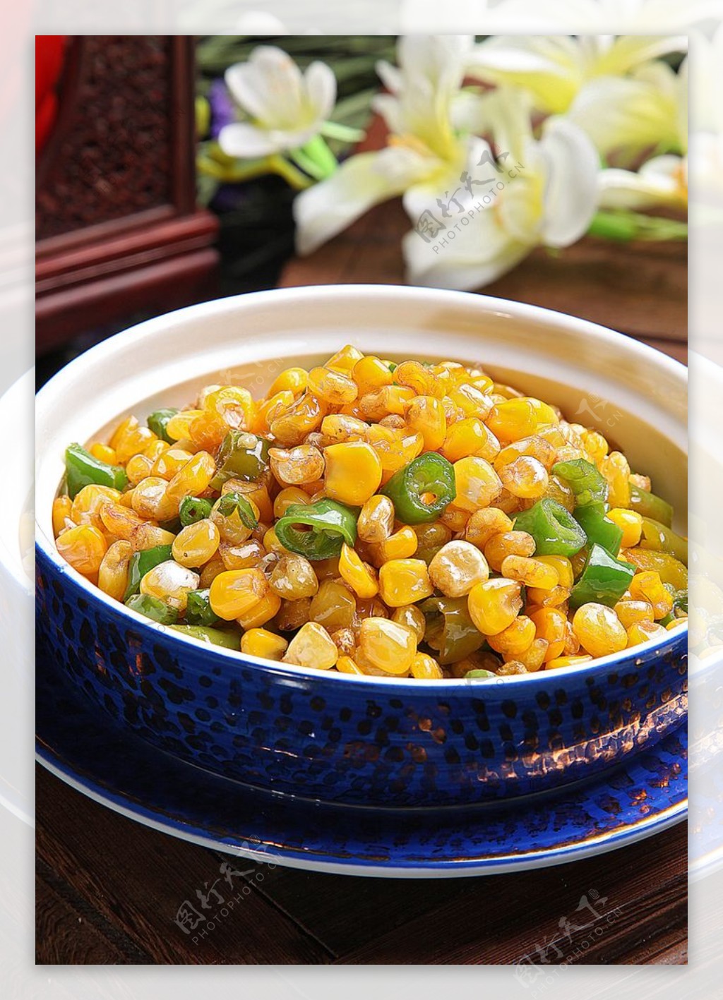 豫菜青椒玉米图片