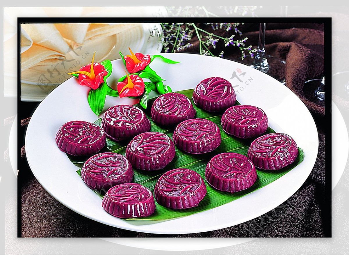 豫菜紫薯饼图片