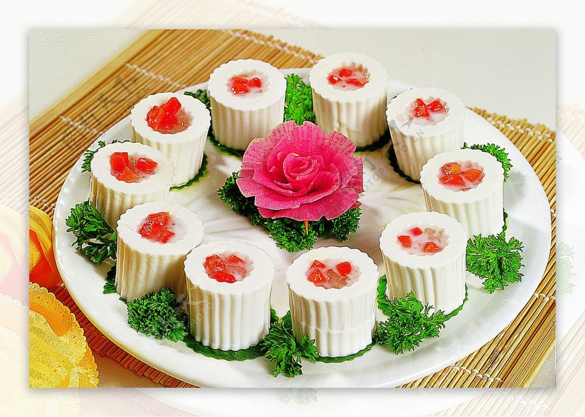 浙菜珍珠雪蛤椰子糕图片