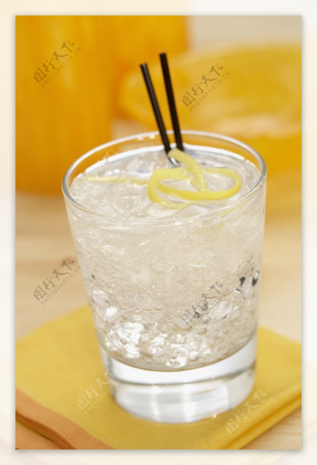 柠檬水饮品饮料背景素材图片