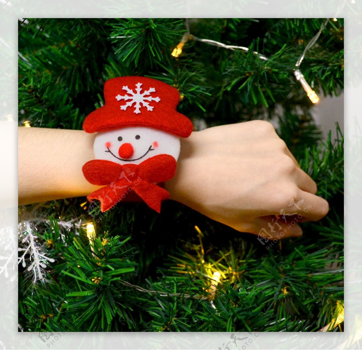 手环饰品圣诞雪人图片