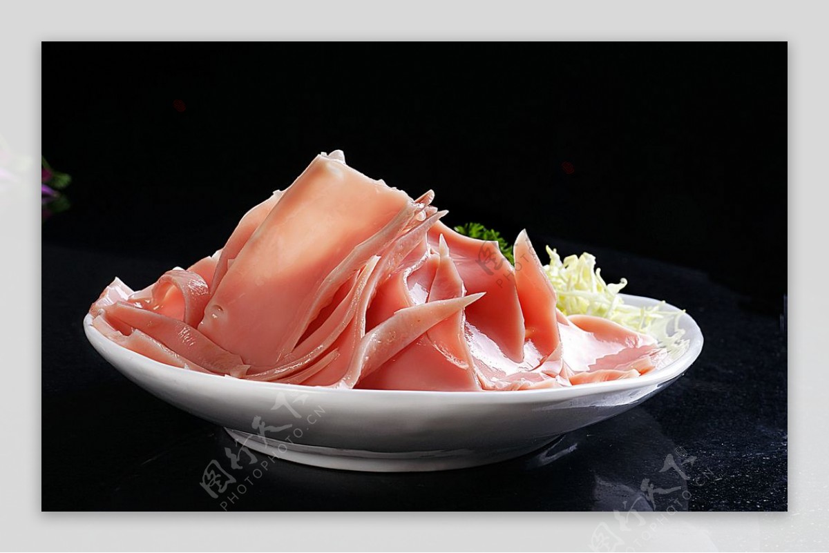 火锅配菜猪黄喉图片