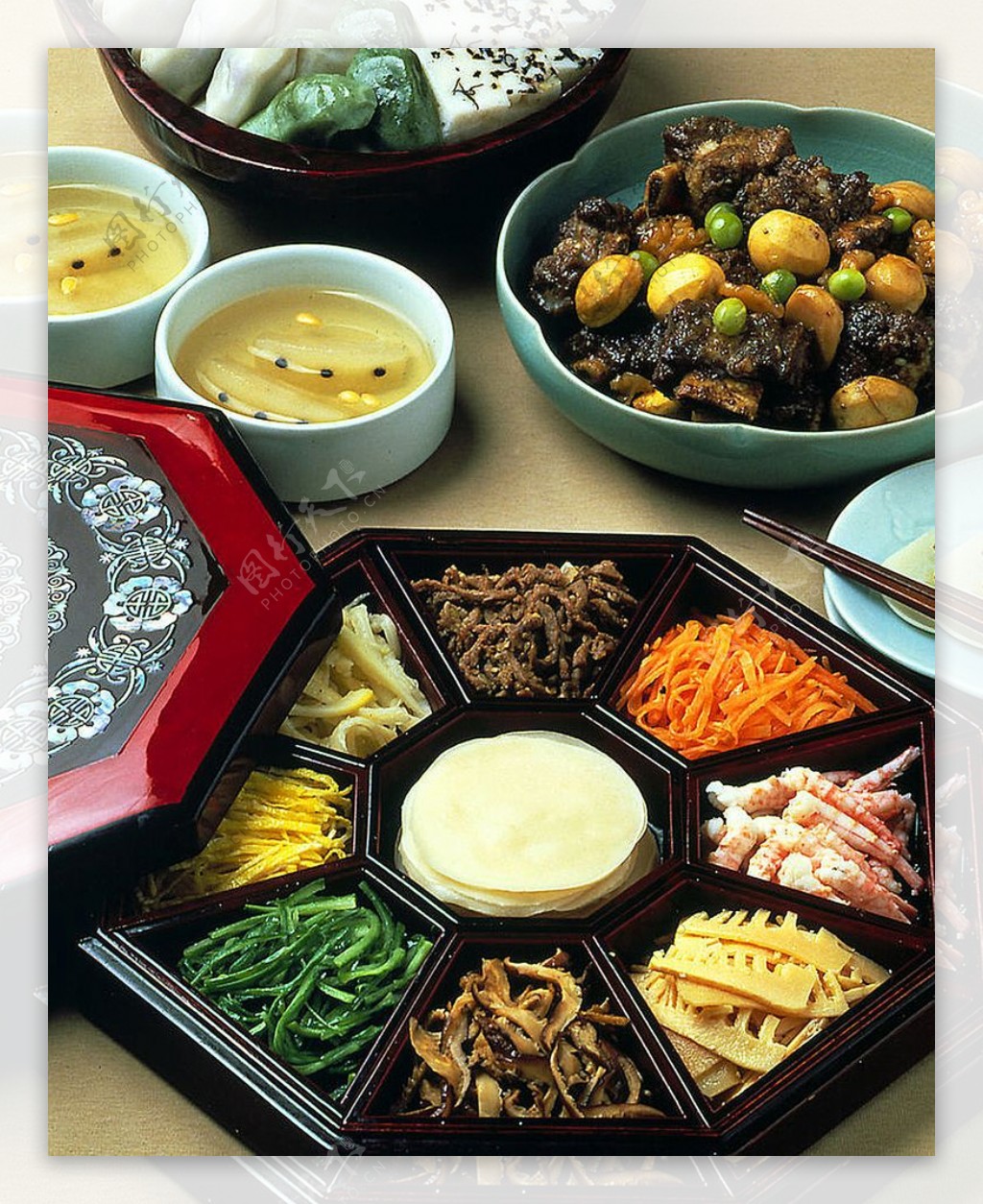 日韩料理九节板图片
