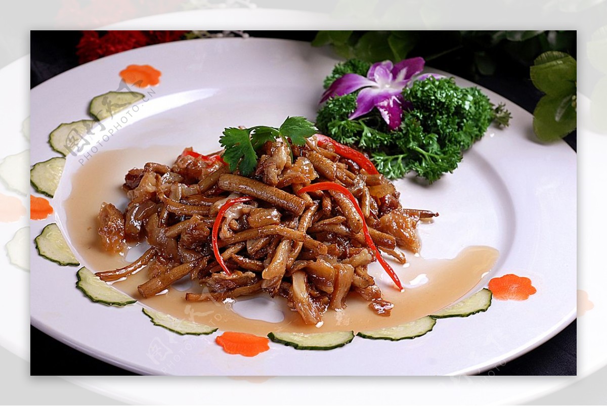 川菜菜菇蹄筋图片