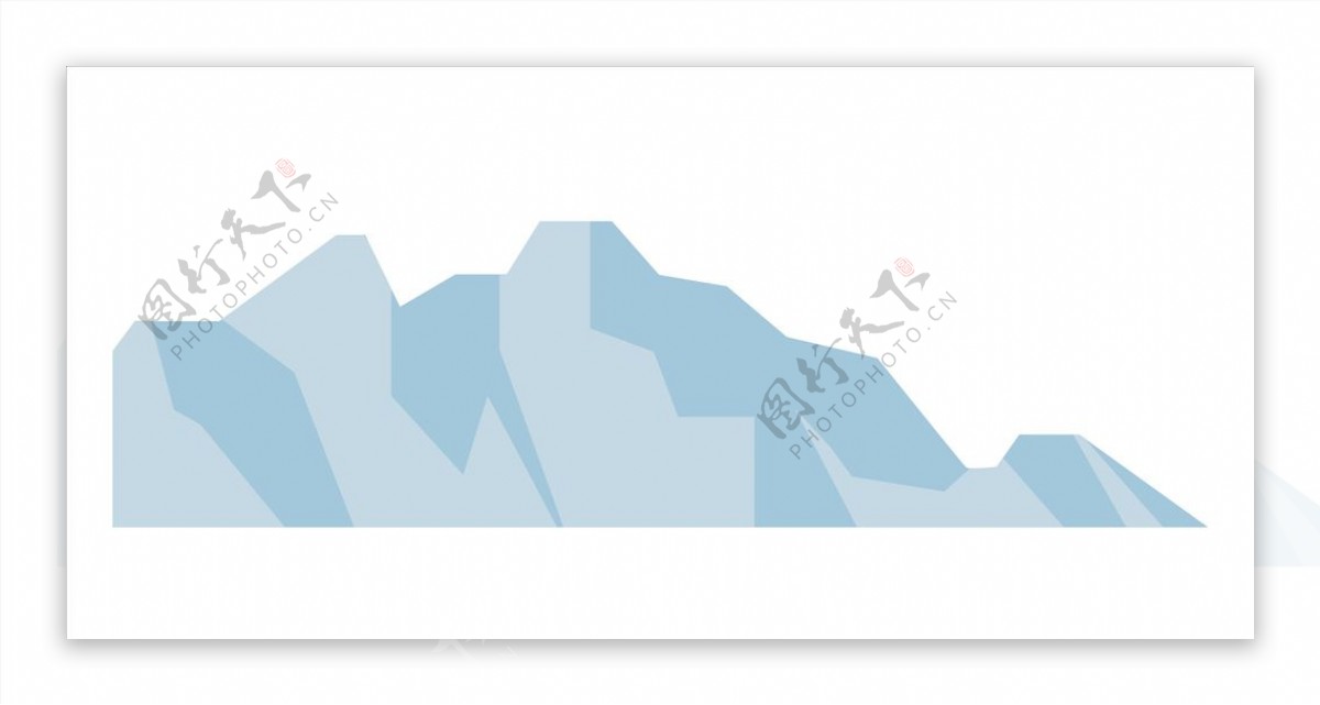 冰山冰川矢量图片