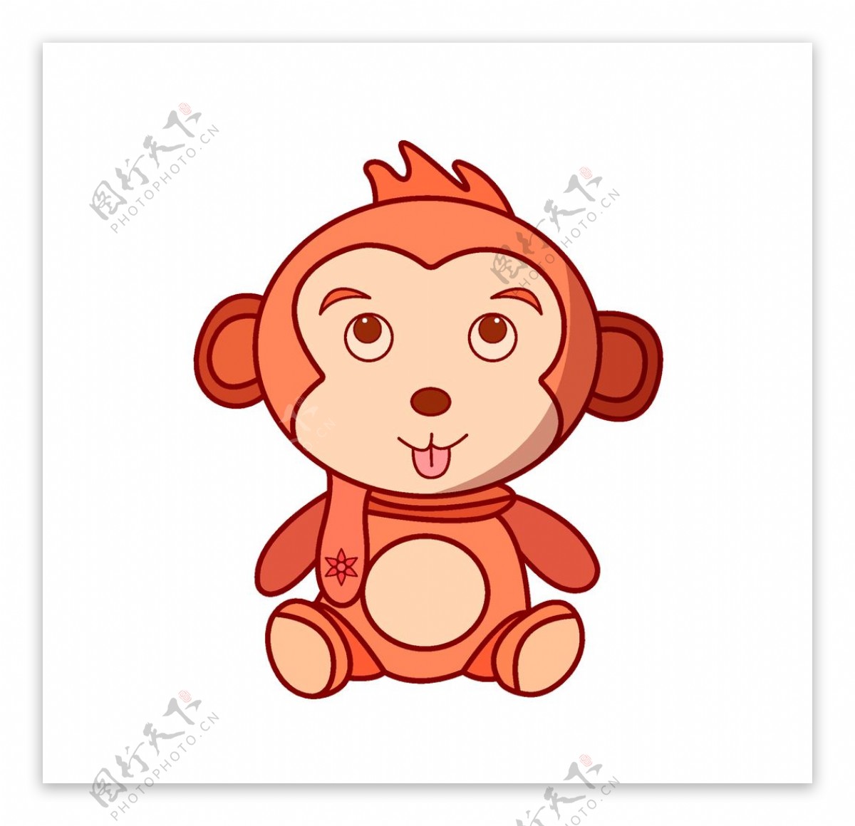 猴子插画图片