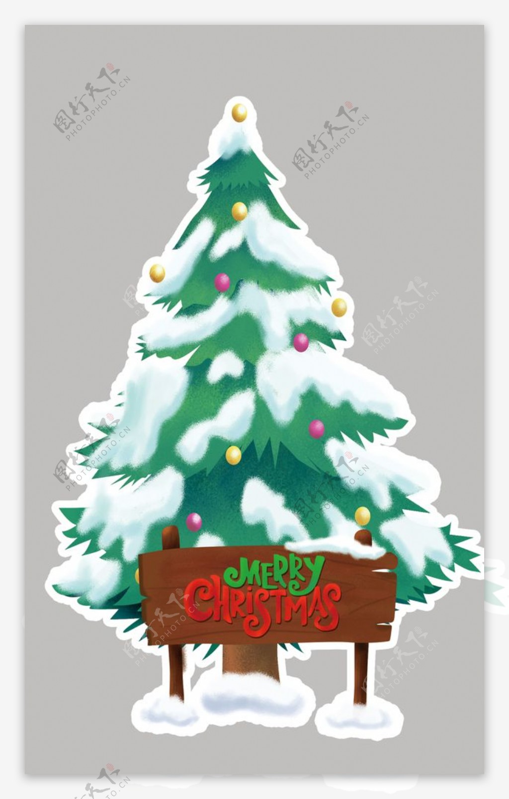 圣诞树KT板图片