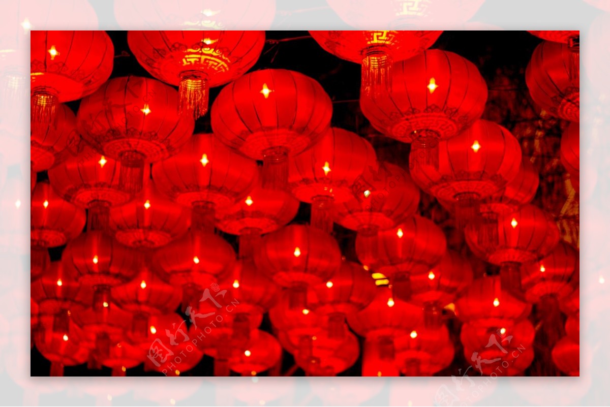 中国年红灯笼图片