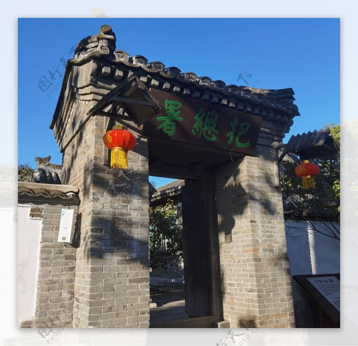 中式门庭中式建筑图片